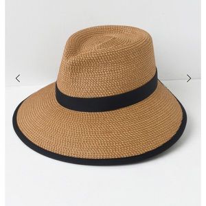 Eric Javits Suncrest Hat - Natural/Black